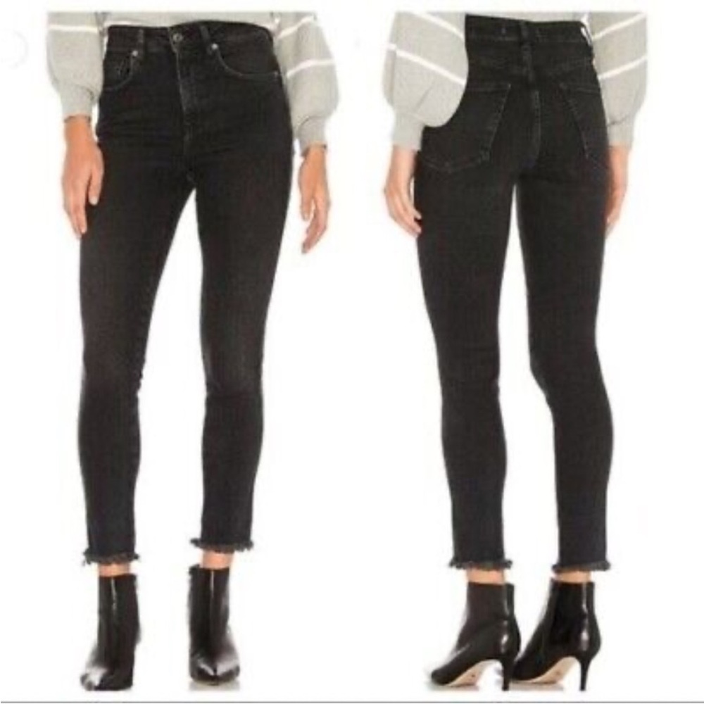 FP We The Free High Rise Skinny Black Jeans Size 29